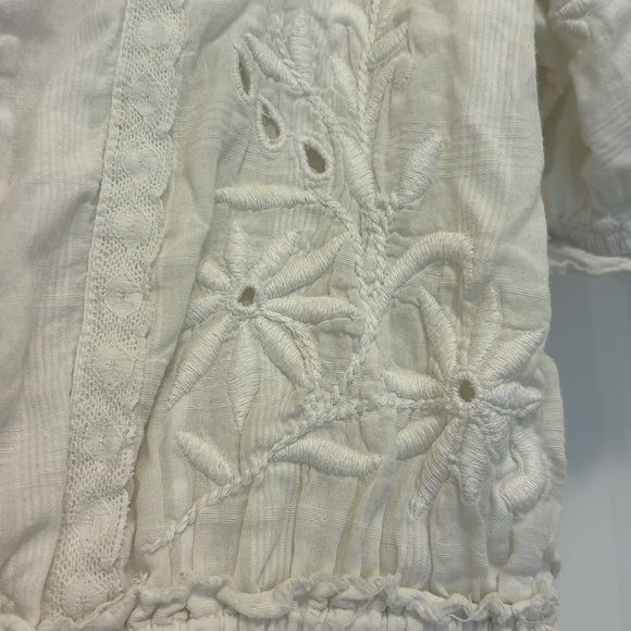 LoveShackFancy Tomasina unicorn dress puff sleeve eyelet love shack fancy large - Picture 10 of 11